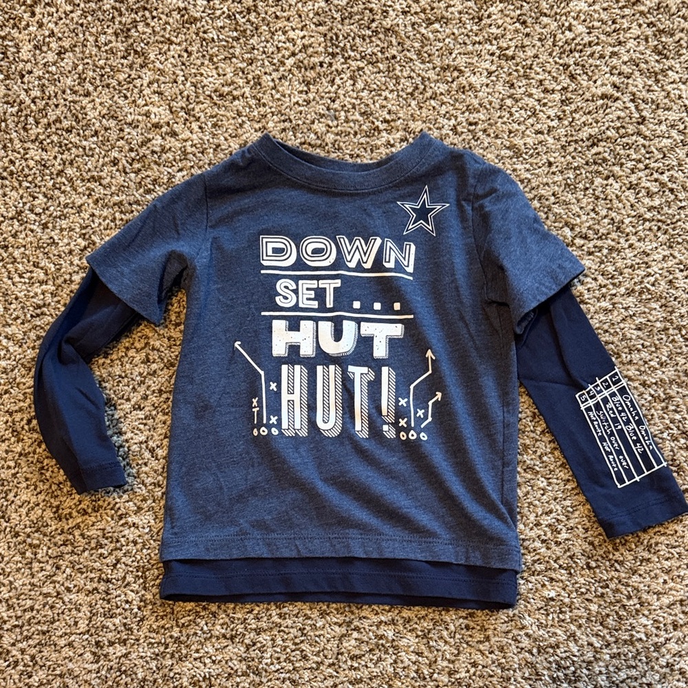Kids Cowboys Long Sleeve Shirt 3T
